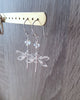 Silver dragonfly earrings with Silver Shade Austrian crystals