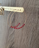 18K gold plated hoop earrings with Ruby Austrian crystals