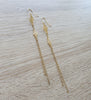 Dige Designs long gold plated link earrings