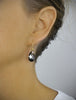 Gold earrings with Black Diamond  Austrian crystal drops