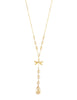 Long dragonfly necklace with Golden Shadow Austrian crystals