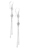 Dige Designs long silver link earrings