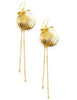 Dige Designs gold seashell earrings