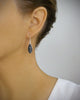 Silver earrings with Black Diamond Austrian crystal pavé drops