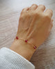 Gold bracelet with Scarlet Red Austrian crystals