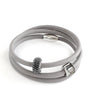 Dige Designs grey Swarovski crystal pavé leather bracelet