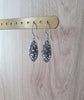 Dige Designs silver earrings with grey Swarovski crystal pavé drops