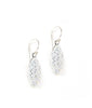 Dige Designs silver earrings with grey Swarovski pavé drops