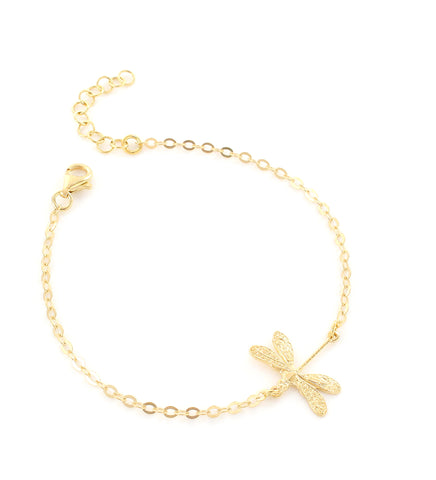 Dige Designs goldplated dragonfly bracelet