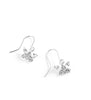 Rhodium plated butterfly earrings with Austrian Zirconia