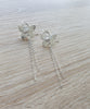 Dige Designs silver butterfly earrings with Swarovski crystal charm