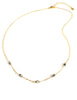 Black diamond Swarovski crystal and gold choker necklace