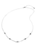Black diamond Swarovski crystal and silver choker necklace