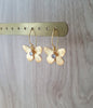 Gold butterfly earrings with Austrian crystals