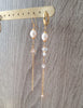 Freshwater pearl and diamond-cut crystal earrings