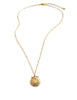 Dige Designs short gold seashell necklace with Swarovski crystal