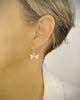 Dige Designs dragonfly earrings with Swarovski crystal balls