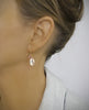 Golden shadow Swarovski crystal drop earrings