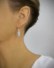 Dige Designs silver earrings with grey Swarovski crystal pavé drops