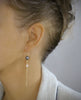 Grey Swarovski pearl and crystal earrings
