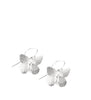 Handmade rhodium plated butterfly earrings with Swarovski crystal charms