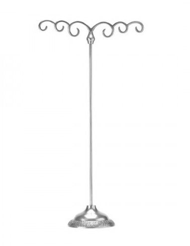 Silver necklace display stand