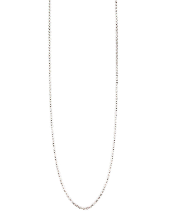 Rhodium plated anchor chain necklace - Dige Designs