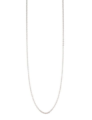 Rhodium plated anchor chain necklace - Dige Designs