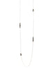 Long necklace with Black Diamond Swarovski crystals - Dige Designs