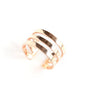 Rose goldplated triple band ring - Dige Designs