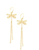 Long goldplated dragonfly earrings - Dige Designs