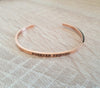 Dige Designs "Forever Friends" rose gold bangle bracelet