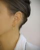 Dige Designs gold butterfly hoop earrings